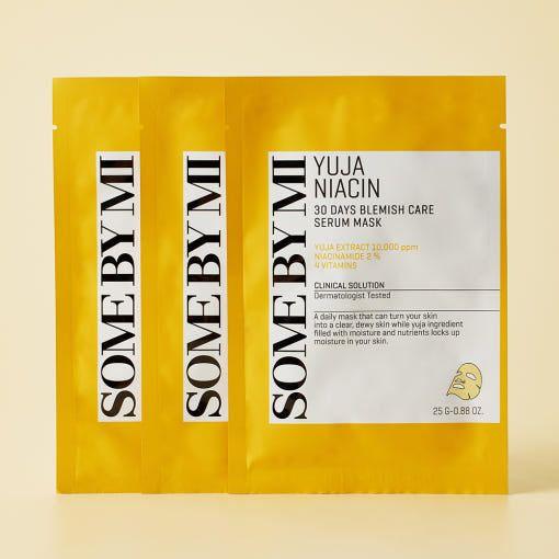 Brightening Niacin Face Serum Mask Pack