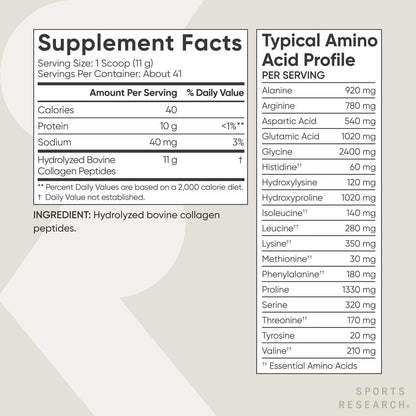 Pure Collagen Protein Powder Unflavored 16oz