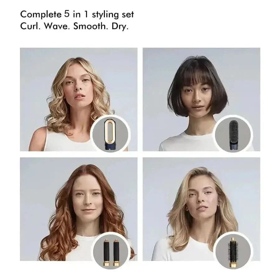 Easy Hair Curler Set with Straightening Tool
