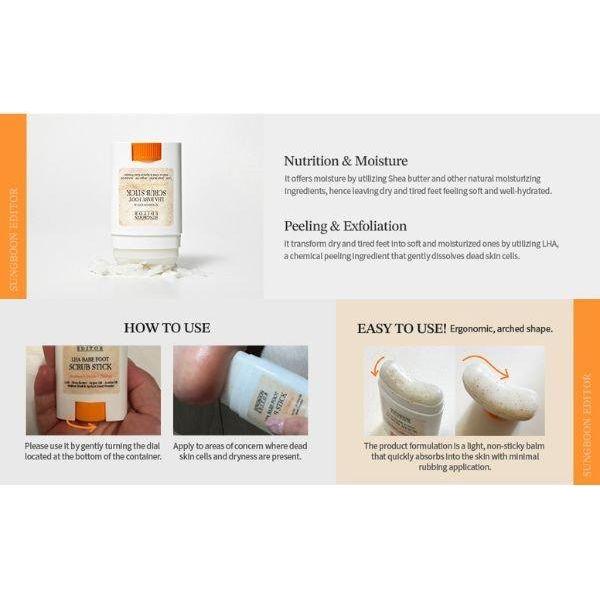 Gentle Foot Exfoliator Stick for Soft Feet Care