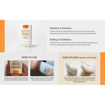 Gentle Foot Exfoliator Stick for Soft Feet Care