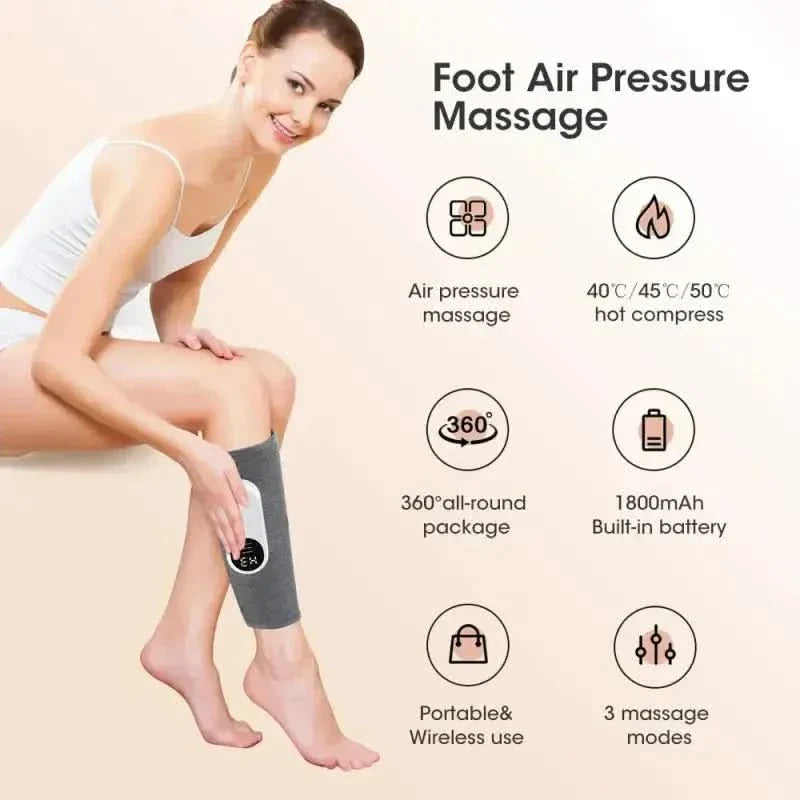 Advanced Leg Massager with Heat and Kneading Function