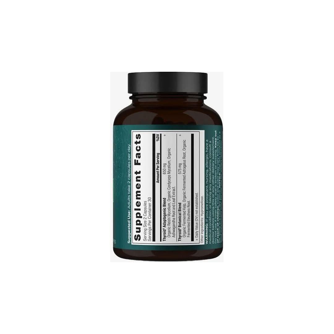 Natural Thyroid Support Supplement - 60 Capsules