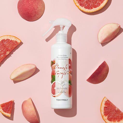 Natural Peach Body Exfoliating Spray Mist - Mycosmeticslondon