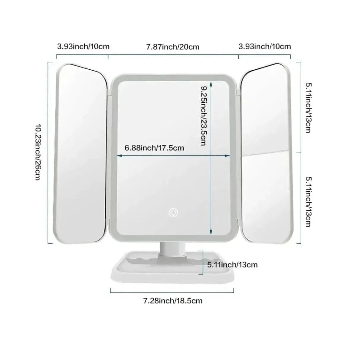 Natural Light LED Mirror for Perfect Makeup
