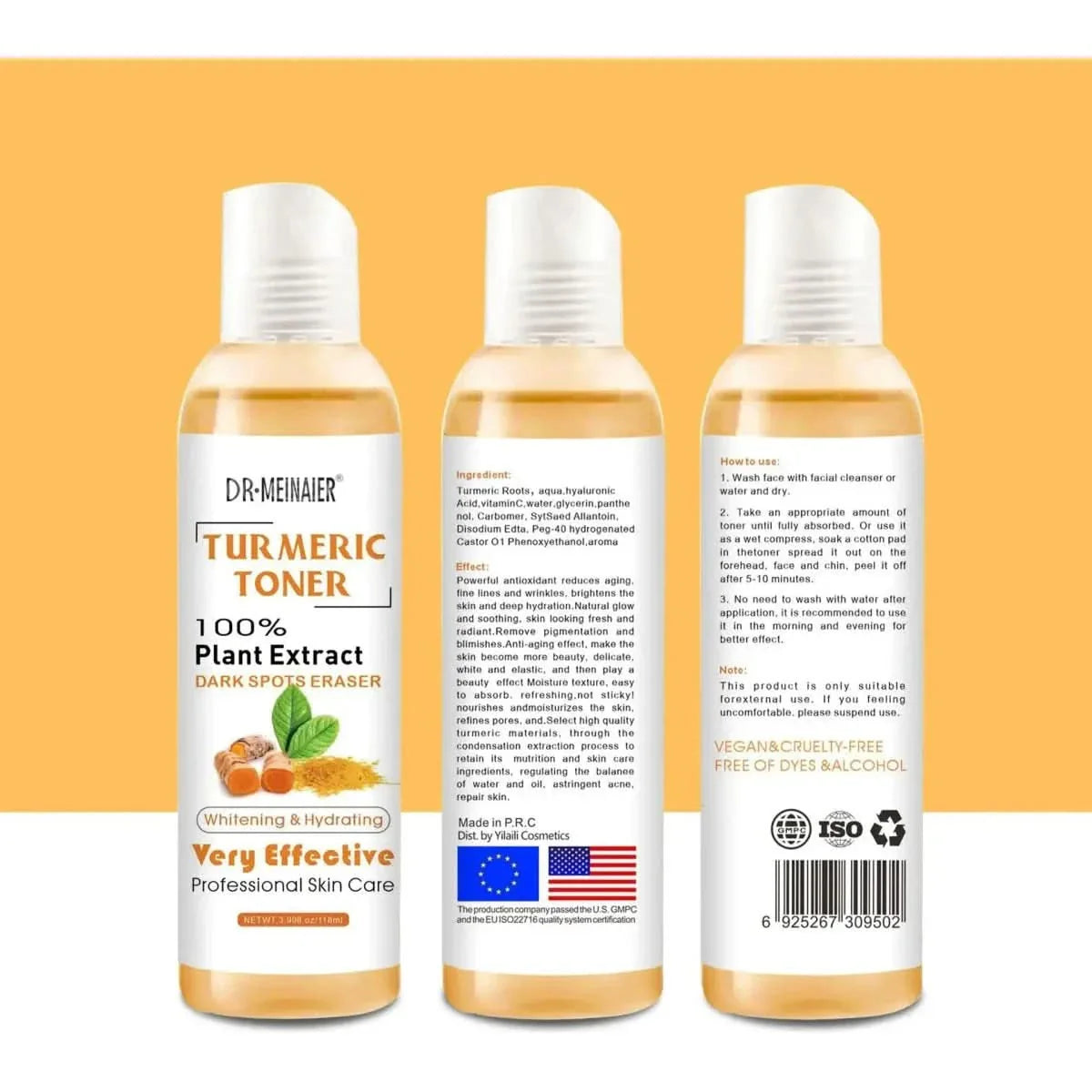Natural Turmeric Face Toner for Acne & Glowing Skin