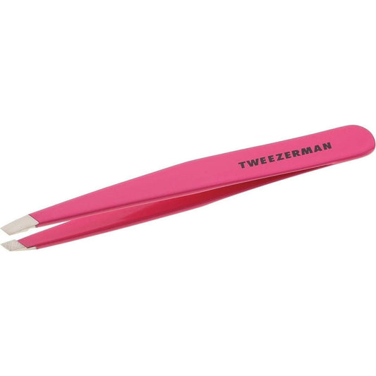 Pink Precision Slant Tip Tweezers - Mycosmeticslondon