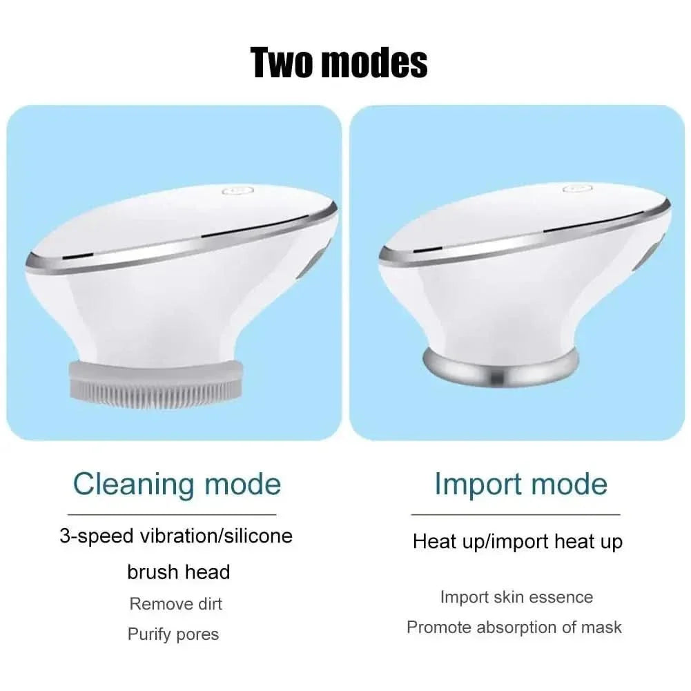 Advanced Facial Cleansing Brush with LED Light