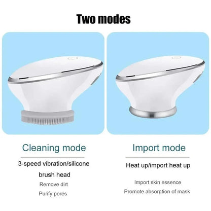 Advanced Facial Cleansing Brush with LED Light