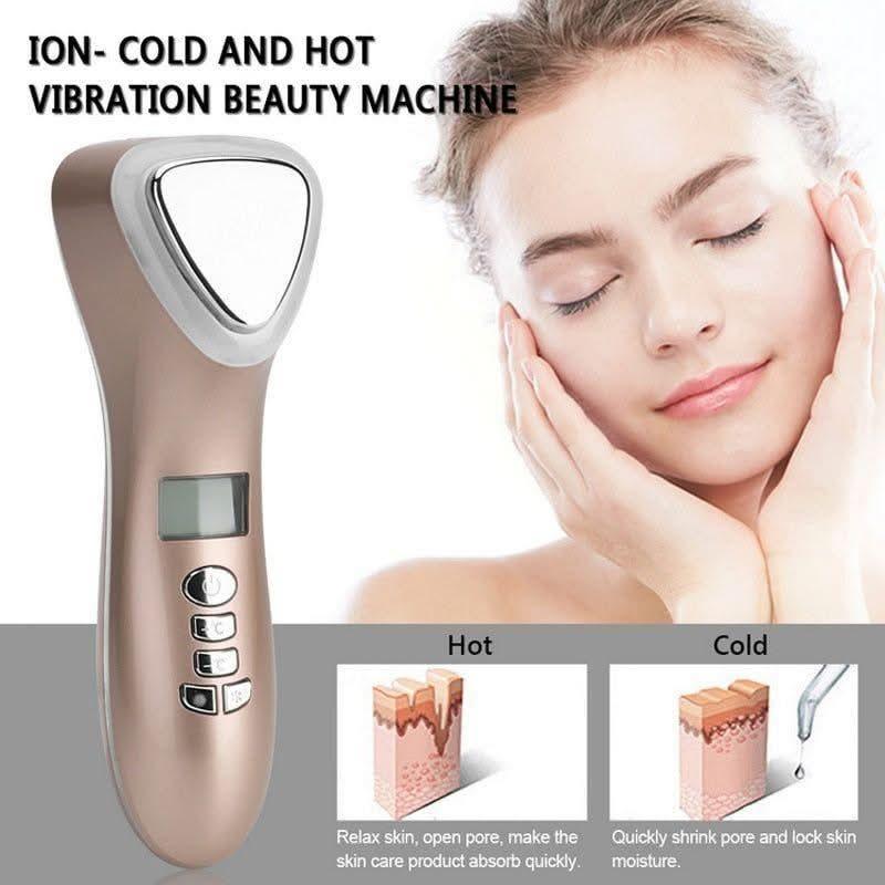 Professional 6-in-1 Facial Massager with LED and Ionic Technology