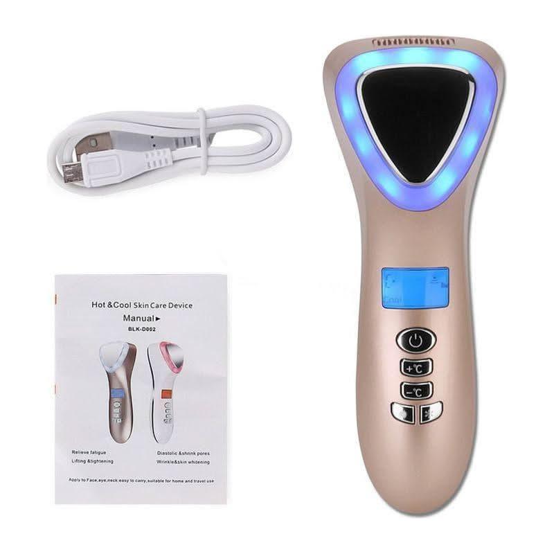 Professional 6-in-1 Facial Massager with LED and Ionic Technology