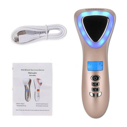 Professional 6-in-1 Facial Massager with LED and Ionic Technology