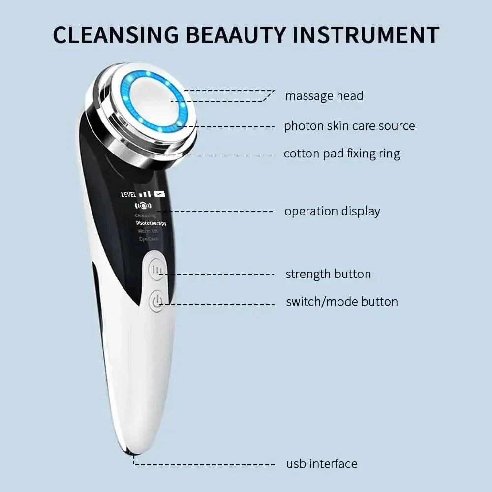 Advanced Facial Cleanser - Pore Minimizer with LED Light Therapy
