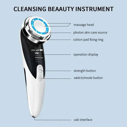 Advanced Facial Cleanser - Pore Minimizer with LED Light Therapy