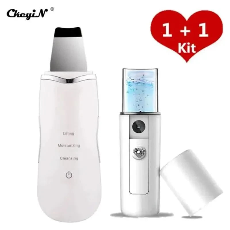 Portable Facial Steamer and Exfoliator Device