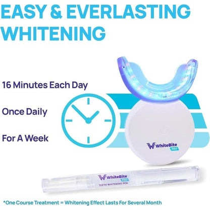 Advanced At Home Teeth Whitening System with LED Light