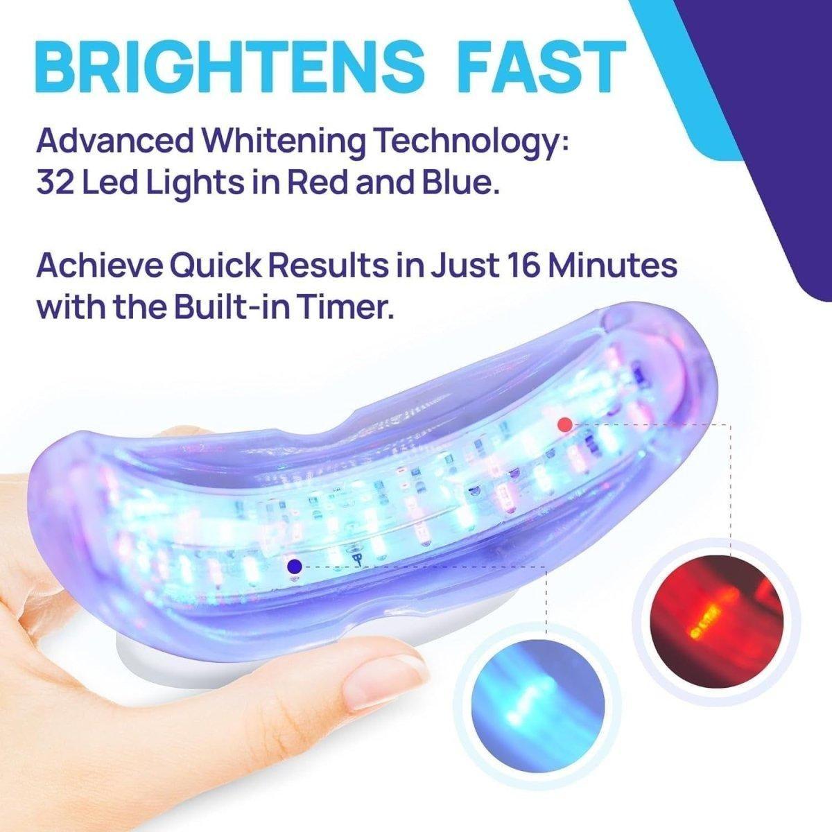 Advanced At Home Teeth Whitening System with LED Light