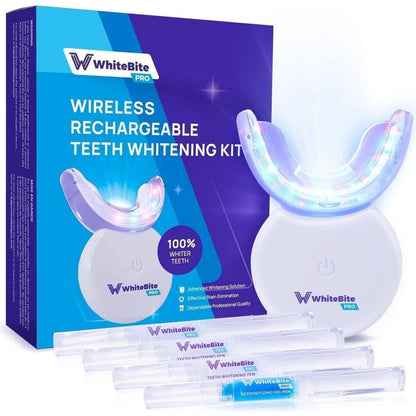 Advanced At Home Teeth Whitening System with LED Light - Mycosmeticslondon