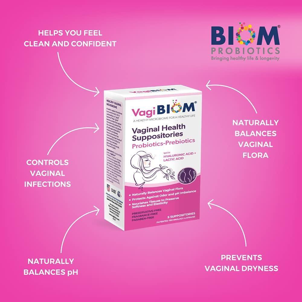 Natural Vaginal Health Suppository - 5 Pack