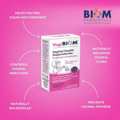 Natural Vaginal Health Suppository - 5 Pack