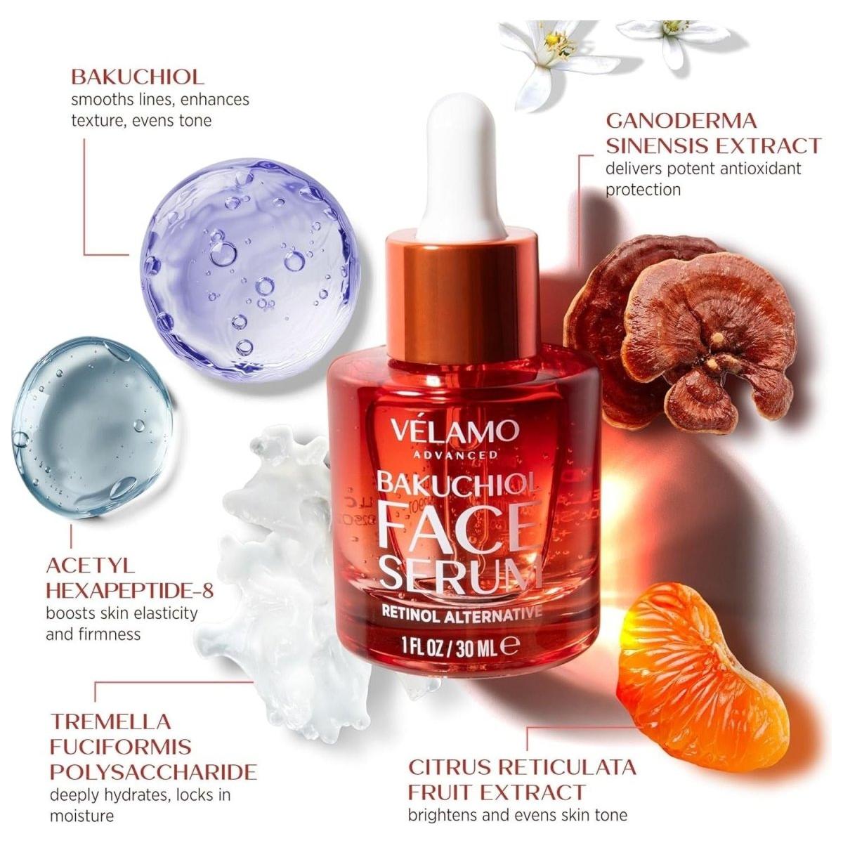 Natural Anti Aging Face Serum with Hydrating Bakuchiol