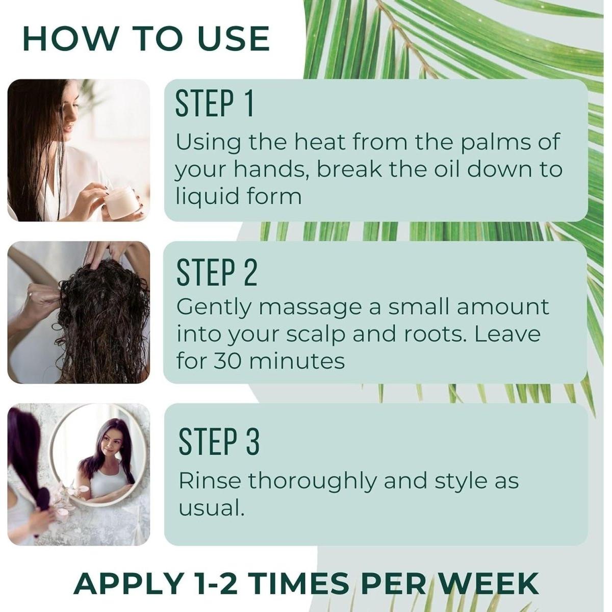 Natural Hair Growth Oil 120ml - Pure Cold Pressed