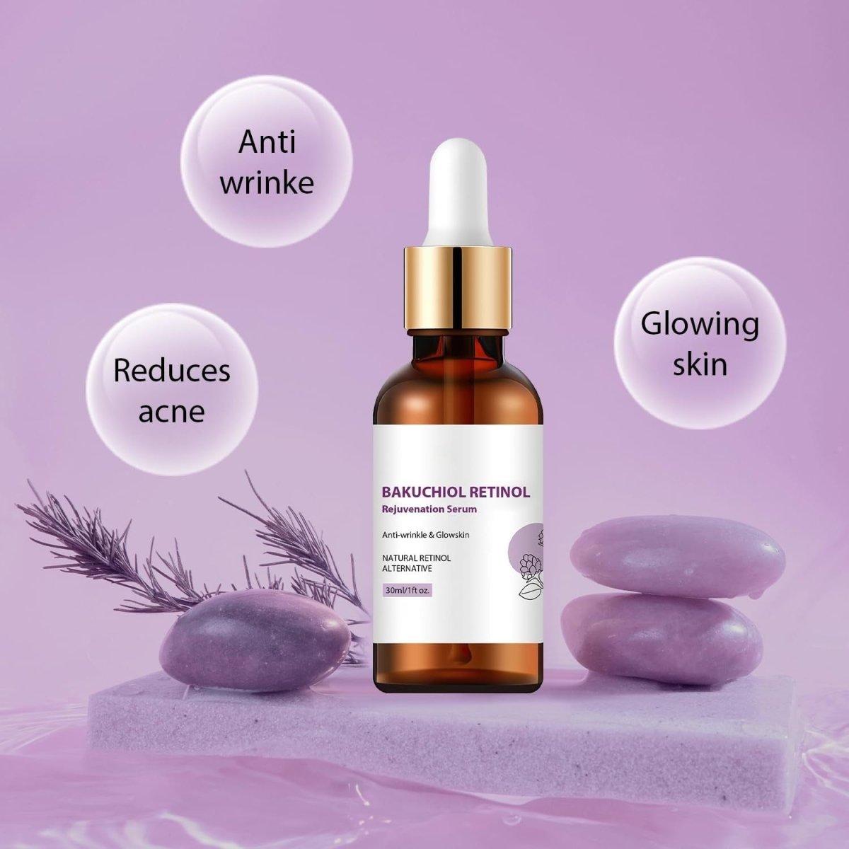 Anti Aging Face Serum Set with Bakuchiol & Retinol