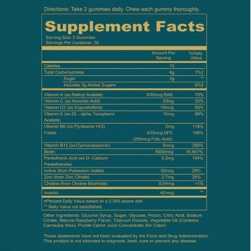 Natural Beauty Vitamins Gummies for Hair and Skin