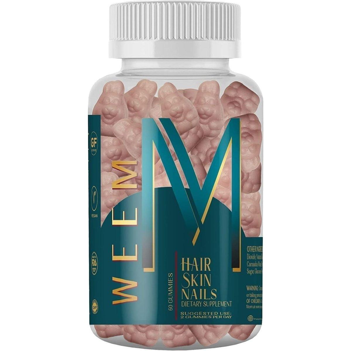 Natural Beauty Vitamins Gummies for Hair and Skin - Mycosmeticslondon
