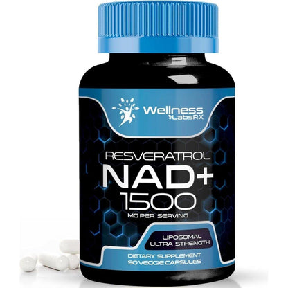 High Potency Resveratrol NAD+ Supplement Capsules - Mycosmeticslondon
