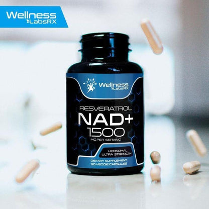 High Potency Resveratrol NAD+ Supplement Capsules