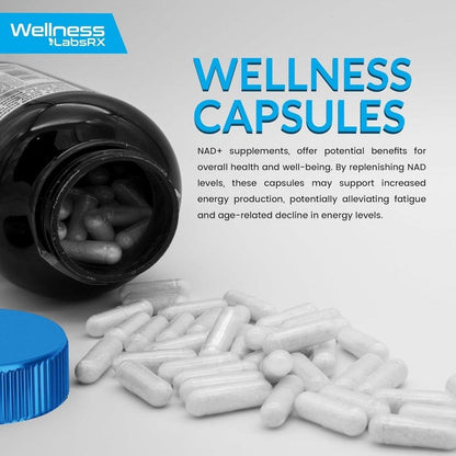 High Potency Resveratrol NAD+ Supplement Capsules