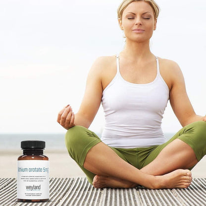 Natural Mood Support Lithium Orotate Supplement Capsules