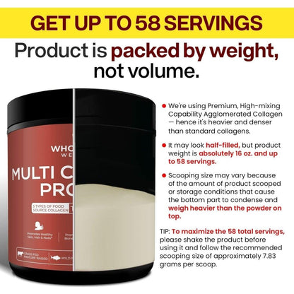Natural Multi Collagen Protein Powder for Skin and Joints