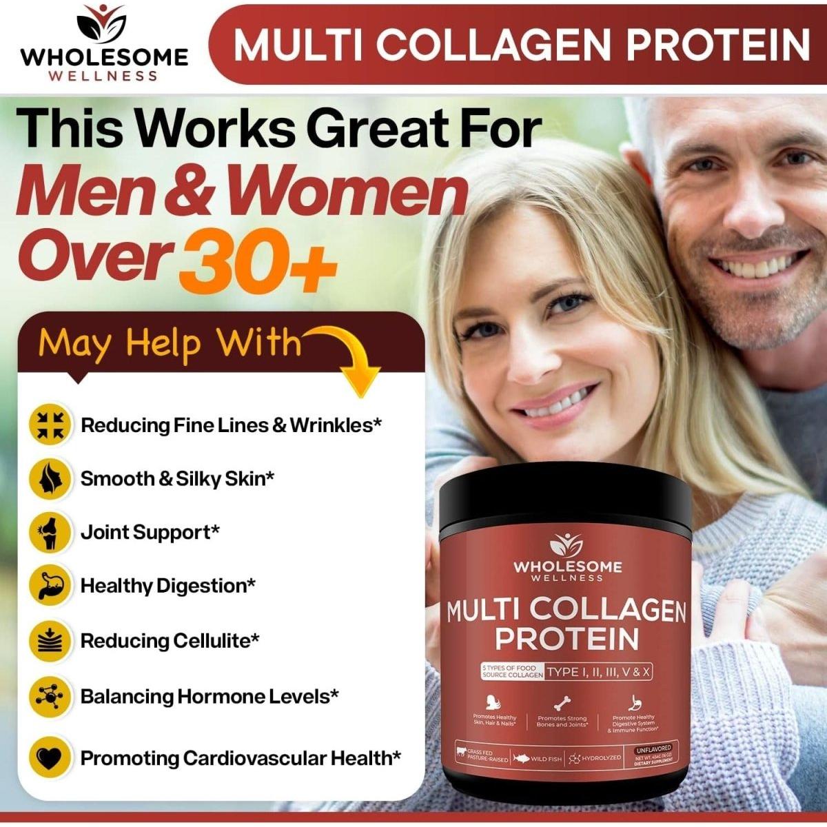 Natural Multi Collagen Protein Powder for Skin and Joints