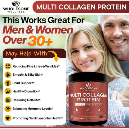 Natural Multi Collagen Protein Powder for Skin and Joints