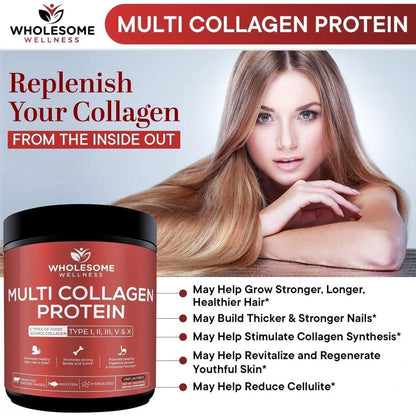 Natural Multi Collagen Protein Powder for Skin and Joints