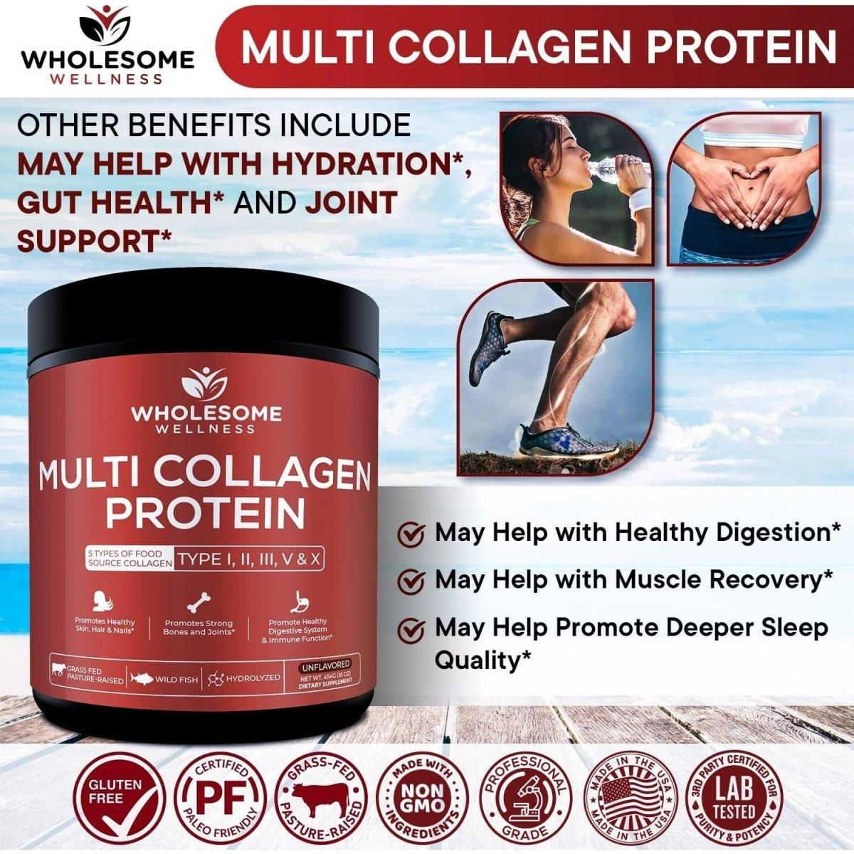 Natural Multi Collagen Protein Powder for Skin and Joints