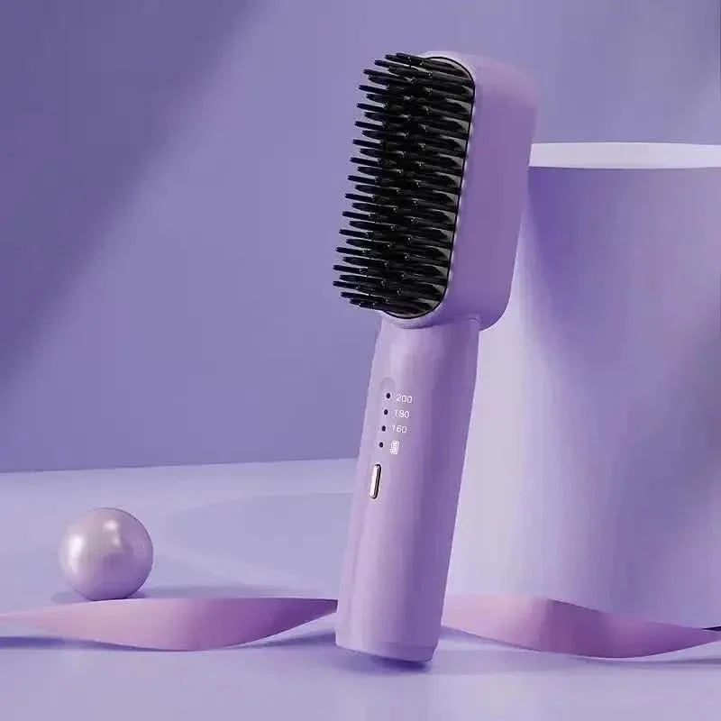 Portable Hair Straightening Brush