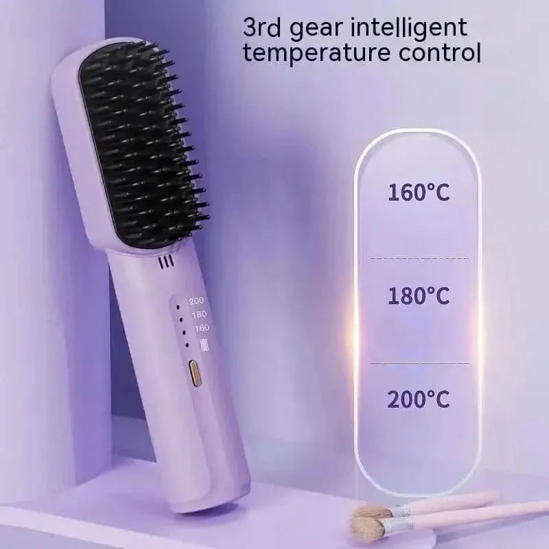 Portable Hair Straightening Brush