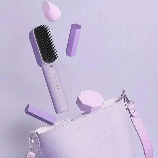 Portable Hair Straightening Brush - Mycosmeticslondon