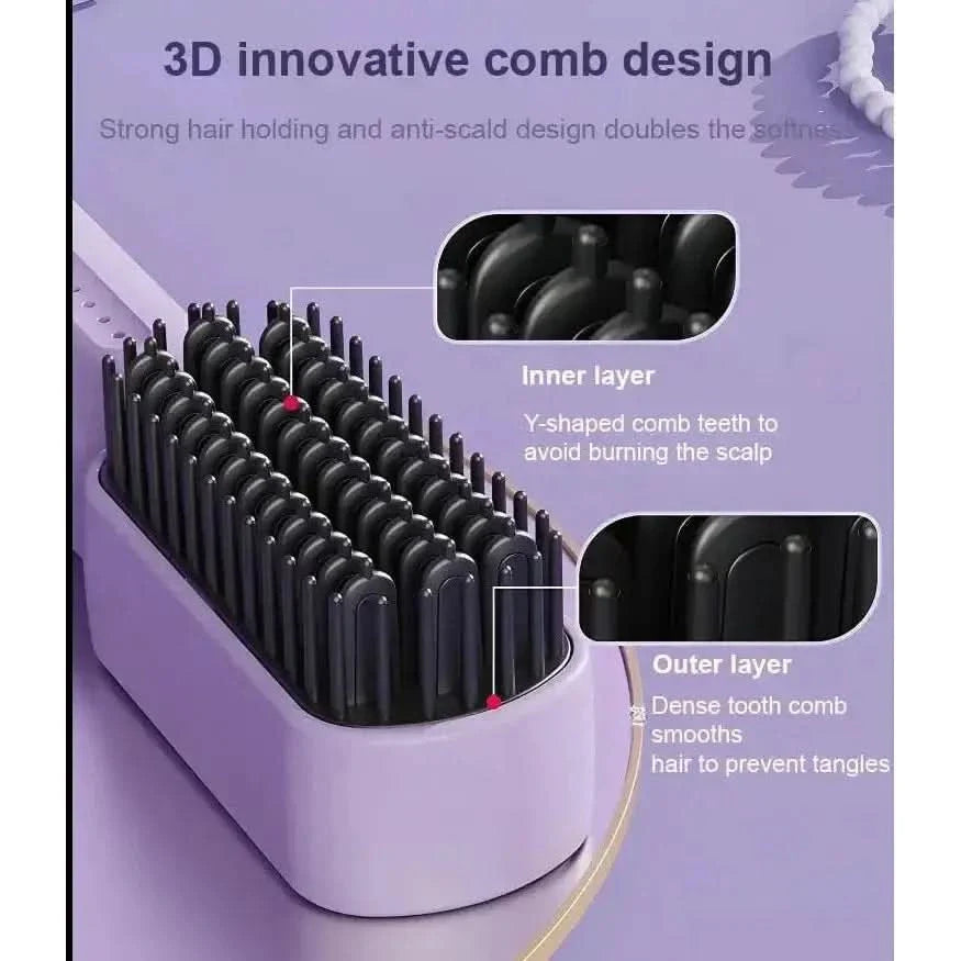 Portable Hair Straightening Brush