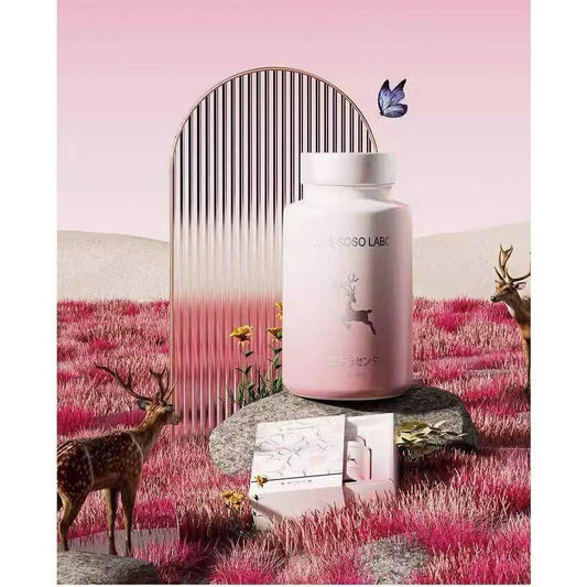 Natural Women's Deer Placenta Anti Aging Supplement Capsules - Mycosmeticslondon
