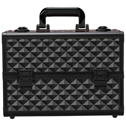 Secure Makeup Storage Case - Red/Black, Silver/Black