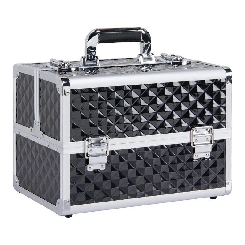 Secure Makeup Storage Case - Red/Black, Silver/Black