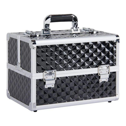 Secure Makeup Storage Case - Red/Black, Silver/Black