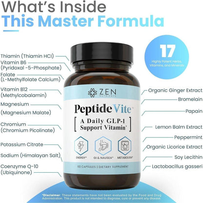 Natural GLP-1 Supplement Vitamin - 60 Capsules