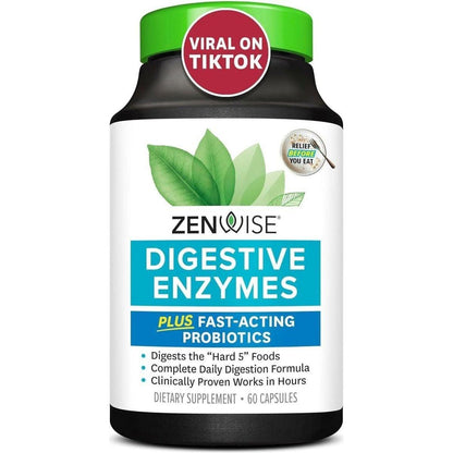Natural Digestive Enzyme Supplement with Probiotics - Mycosmeticslondon