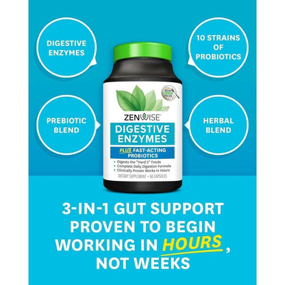 Natural Digestive Enzyme Supplement with Probiotics
