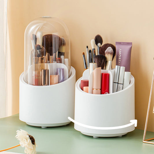 360° Rotating Makeup Brush Storage Box